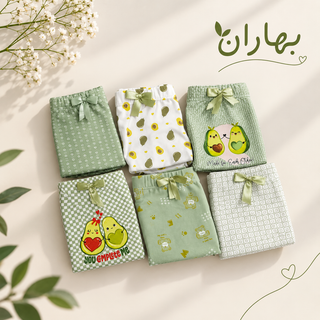 شورت زنانه کش پهن سایز سه ایکس رنگبندی و طرح بندی رندوم و جور